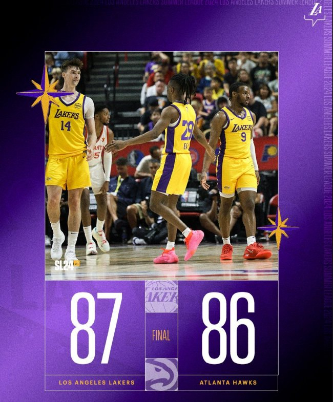 布朗尼12分破三分荒 湖人夏聯(lián)1分險勝老鷹