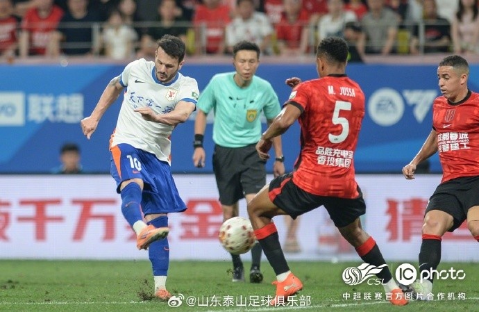 泰山客場(chǎng)0-1蓉城，五輪連勝終結(jié)